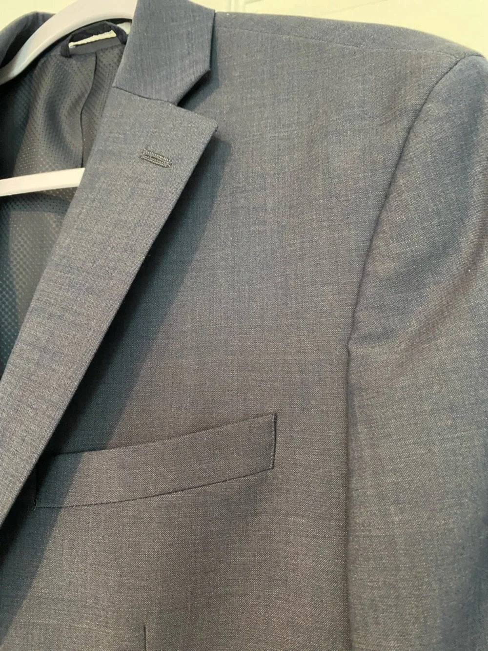 Bar III Men's Blue Two-Button Wool Blend Sport Coat- Slim Fit 38R